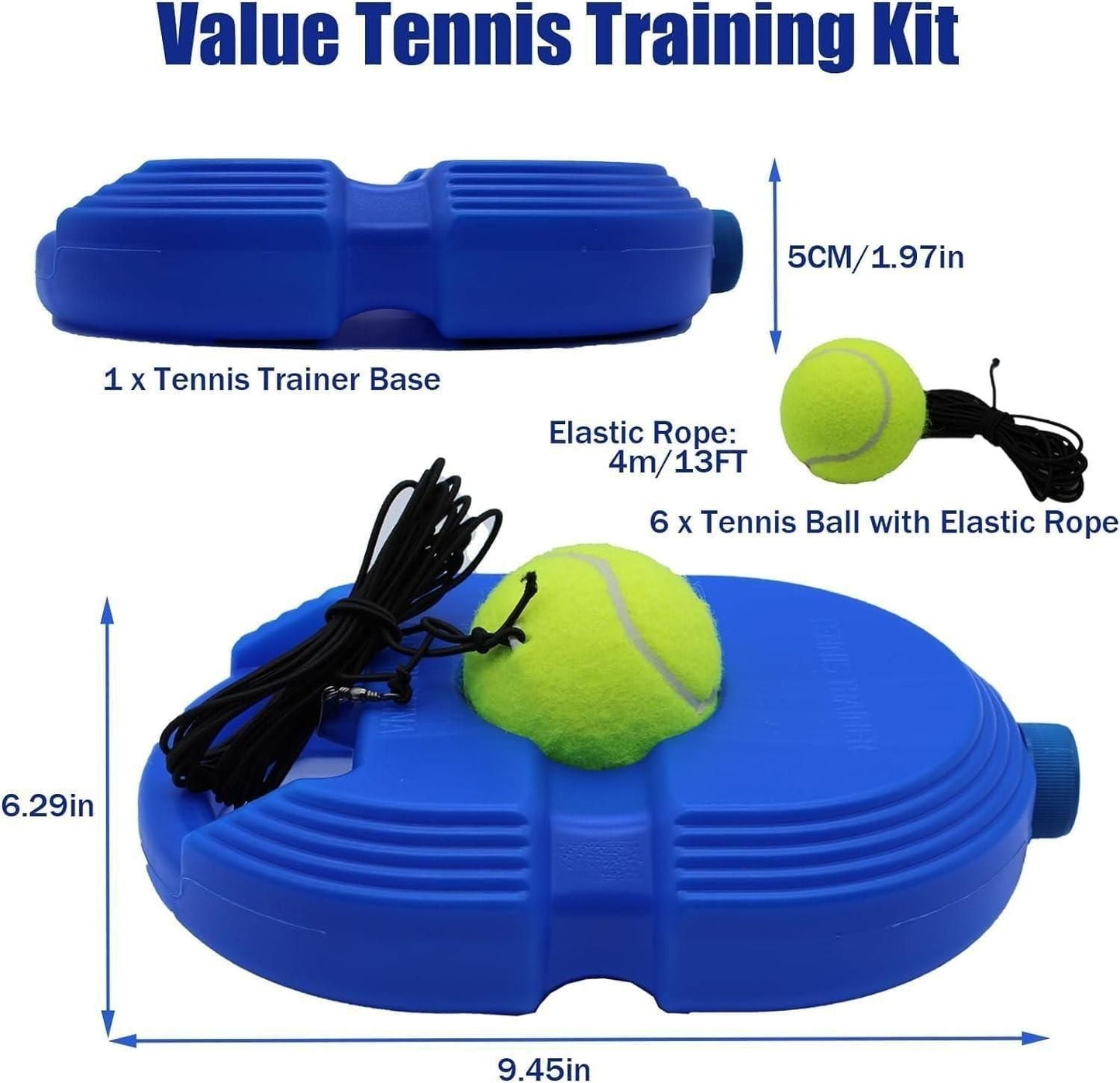 Solo Tennis Trainer Rebound Ball with String for Self Tennis Practice b67tjf-0t