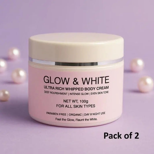 Glow & White Body Cream 100gm Each (Pack of 2) b67tjf-0t