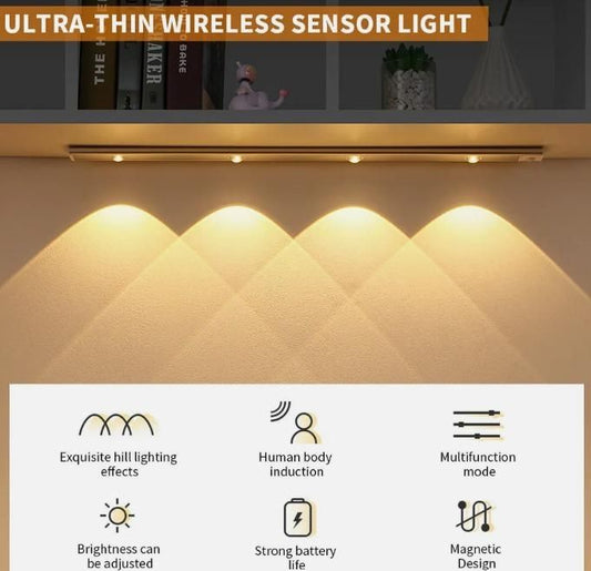 LED PIR Motion Sensor Cabinet  With USB Rechargeble b67tjf-0t