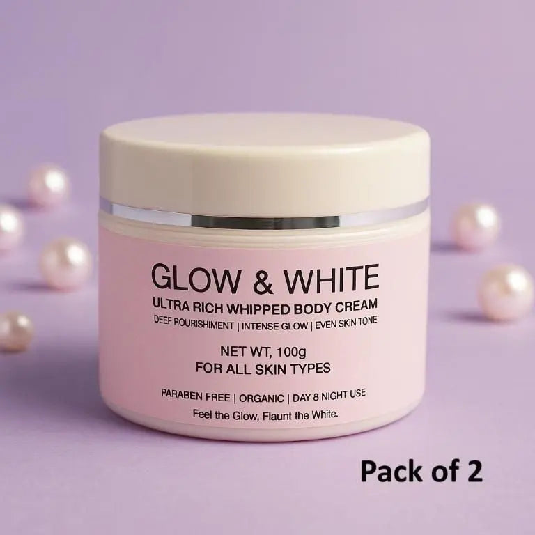 Glow & White Body Cream 100gm Each (Pack of 2) b67tjf-0t